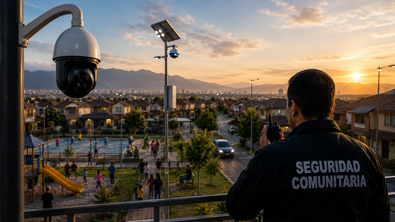 Barrio seguro con tecnologia de monitoreo comunitario